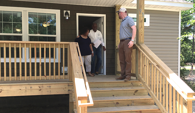SC Housing Senior Leaders Tour Home Restorations in Impacted Disaster Counties